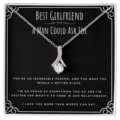 Best Gifts 305-To My Best Girlfriend Alluring Beauty Necklace from Boyfriend