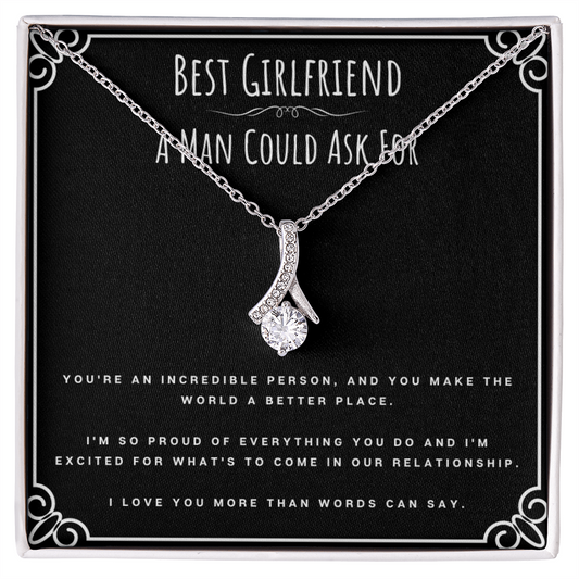 Best Gifts 305-To My Best Girlfriend Alluring Beauty Necklace from Boyfriend