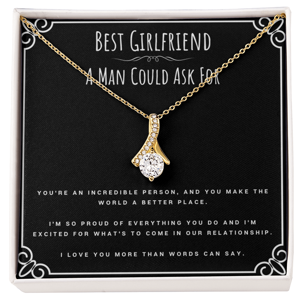 Best Gifts 305-To My Best Girlfriend Alluring Beauty Necklace from Boyfriend