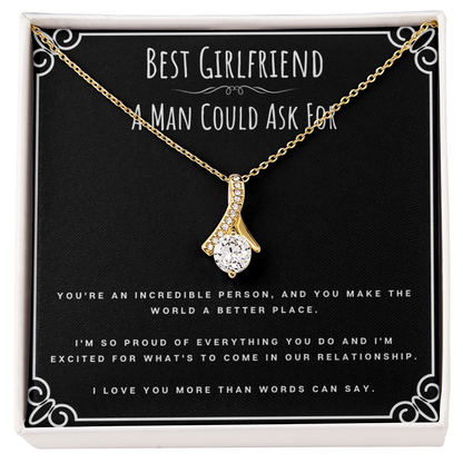 Best Gifts 305-To My Best Girlfriend Alluring Beauty Necklace from Boyfriend