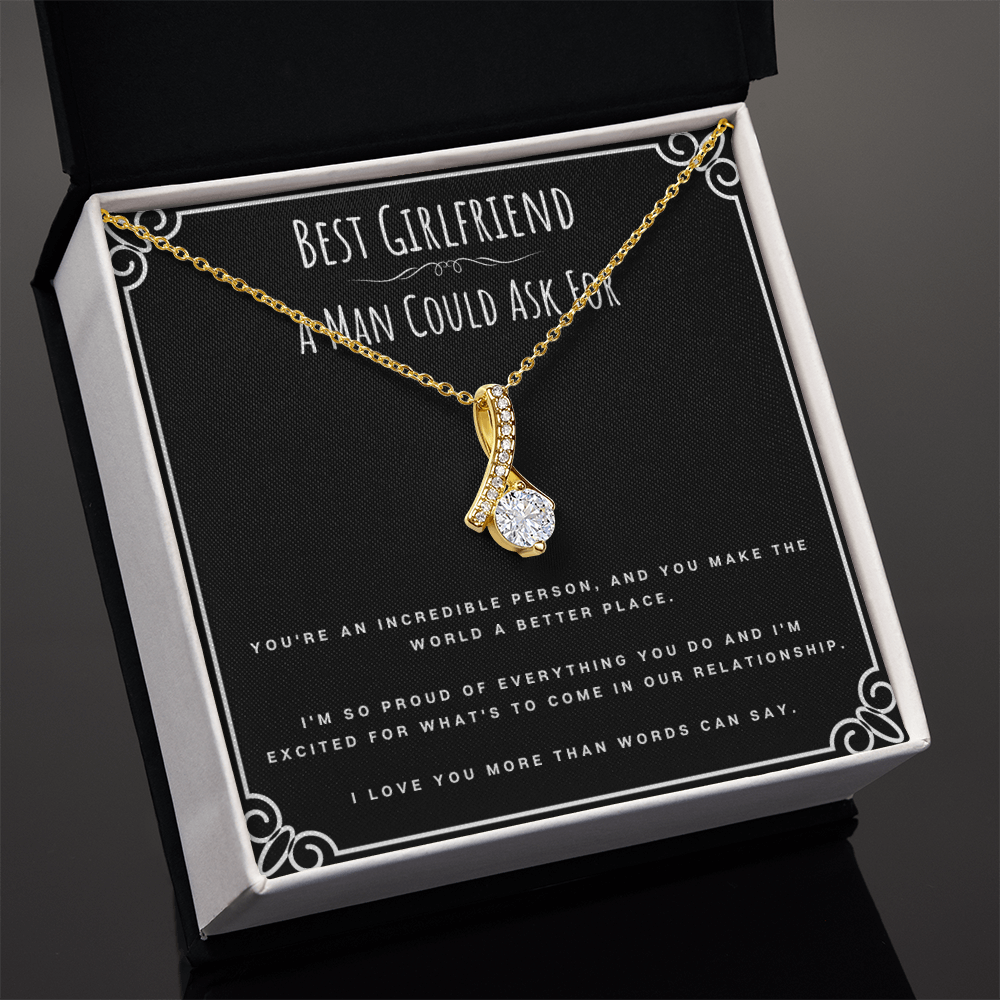 Best Gifts 305-To My Best Girlfriend Alluring Beauty Necklace from Boyfriend