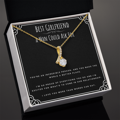 Best Gifts 305-To My Best Girlfriend Alluring Beauty Necklace from Boyfriend