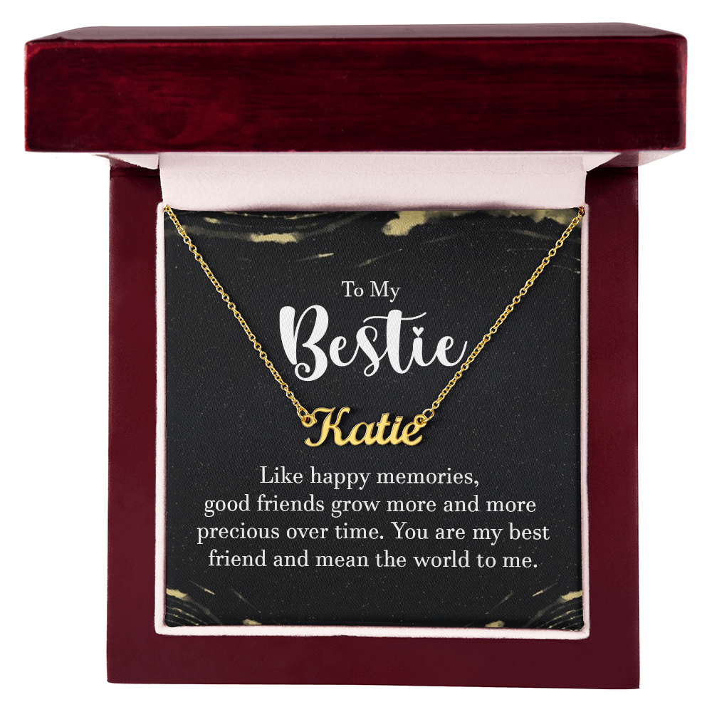 Best Gifts 305-To My Bestie Personalized Name Necklace Best Friend Gift