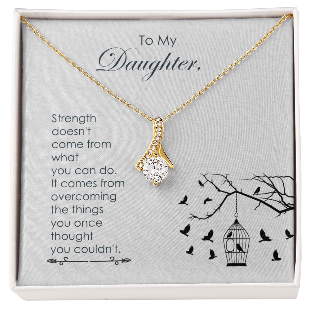 Best Gifts 305-To My Daughter Alluring Beauty Necklace Gift from Parents