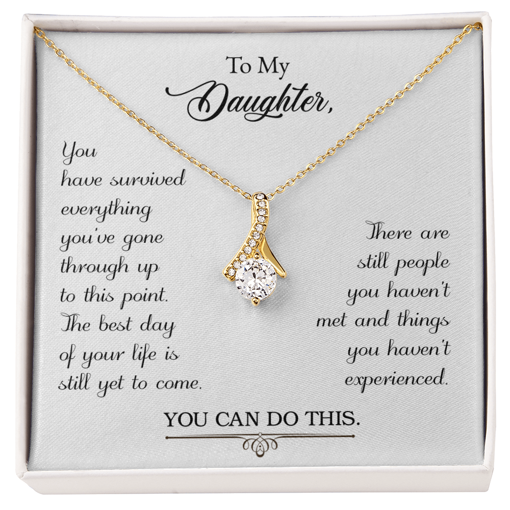 Best Gifts 305-To My Daughter Alluring Beauty Necklace from Parents