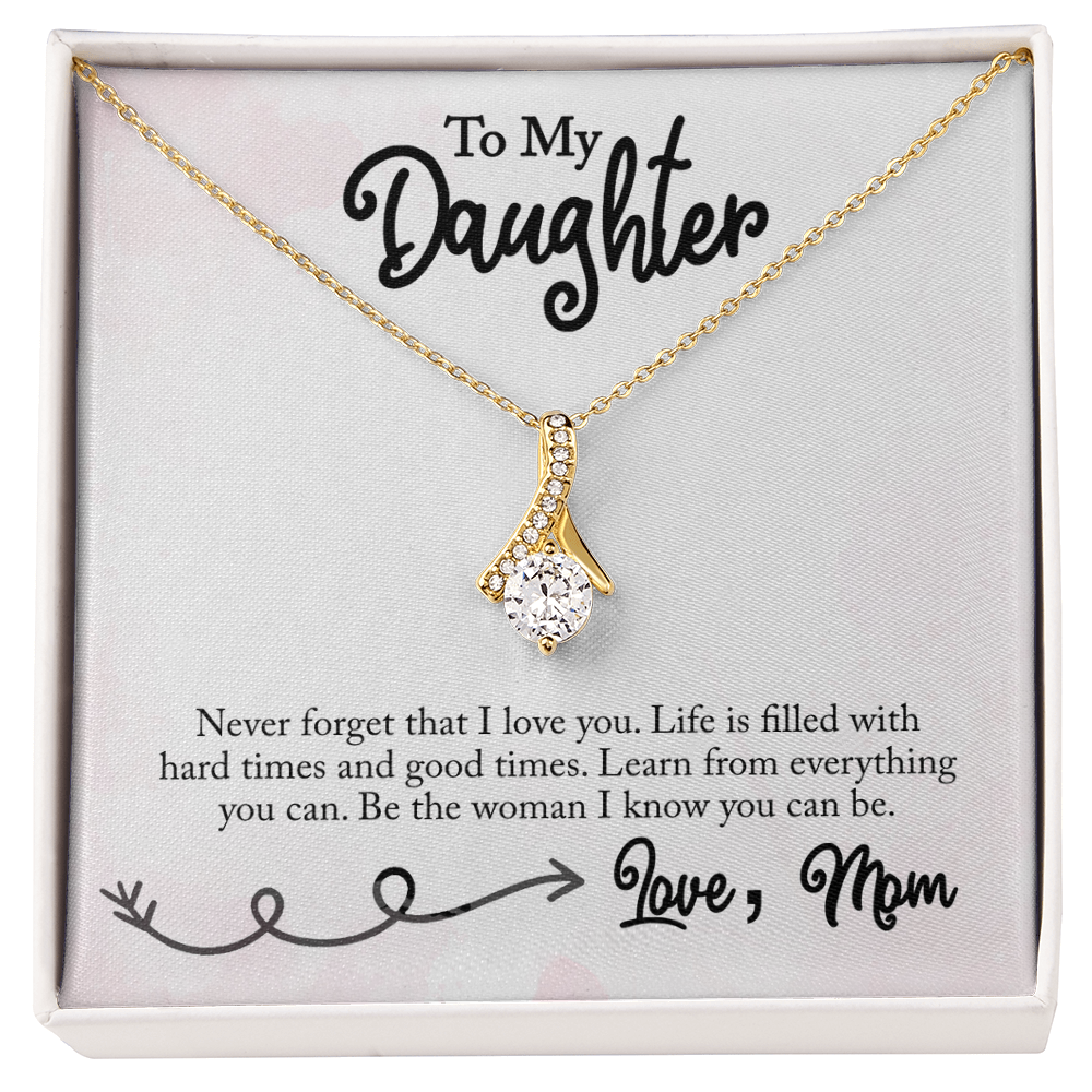 Best Gifts 305-To My Daughter Alluring Beauty Pendant Necklace Gift