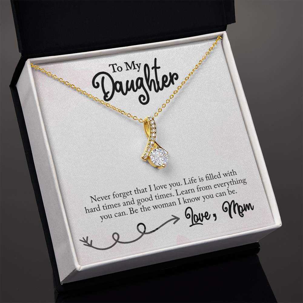 Best Gifts 305-To My Daughter Alluring Beauty Pendant Necklace Gift