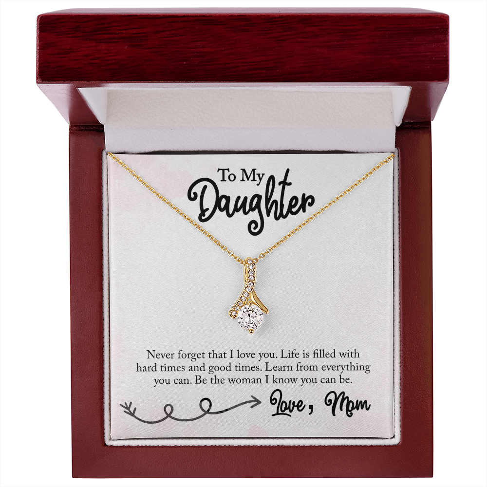Best Gifts 305-To My Daughter Alluring Beauty Pendant Necklace Gift