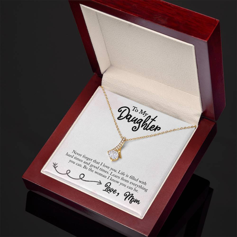 Best Gifts 305-To My Daughter Alluring Beauty Pendant Necklace Gift