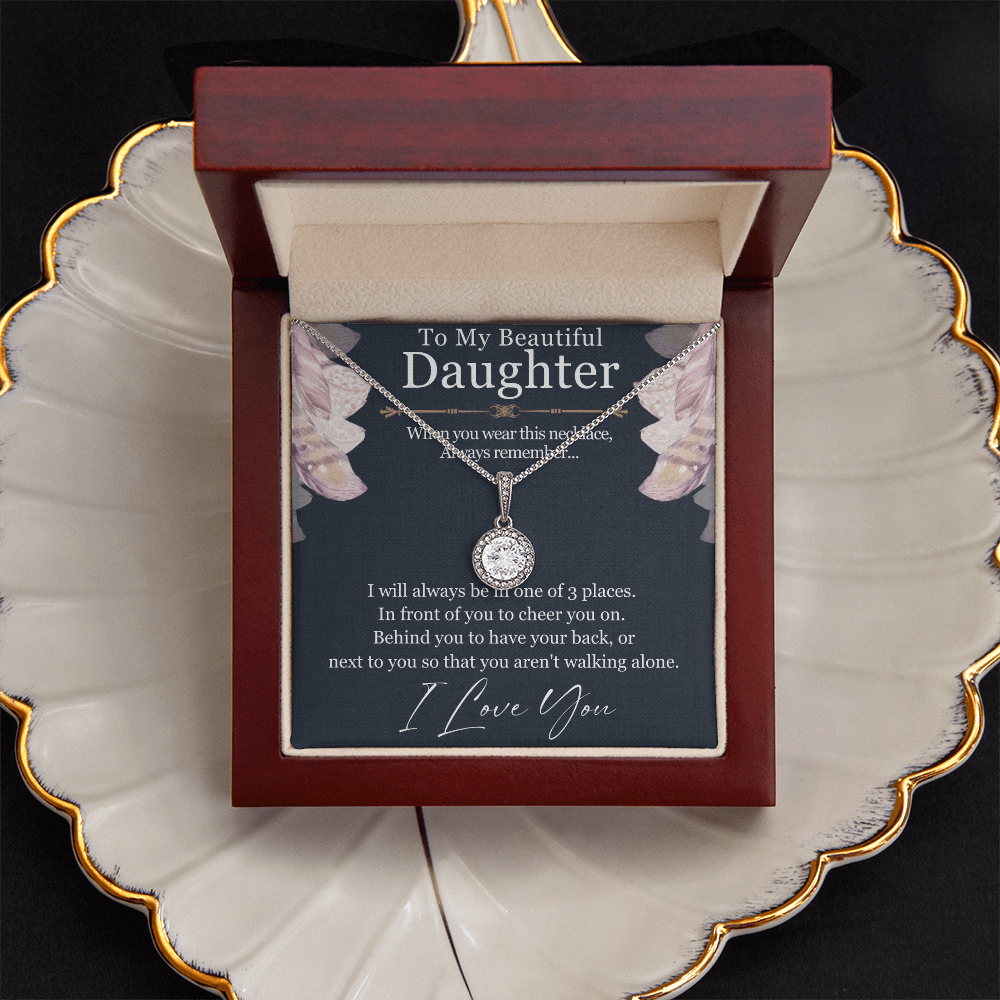 Best Gifts 305-To My Daughter Eternal Hope Necklace Gift from Mom or Dad