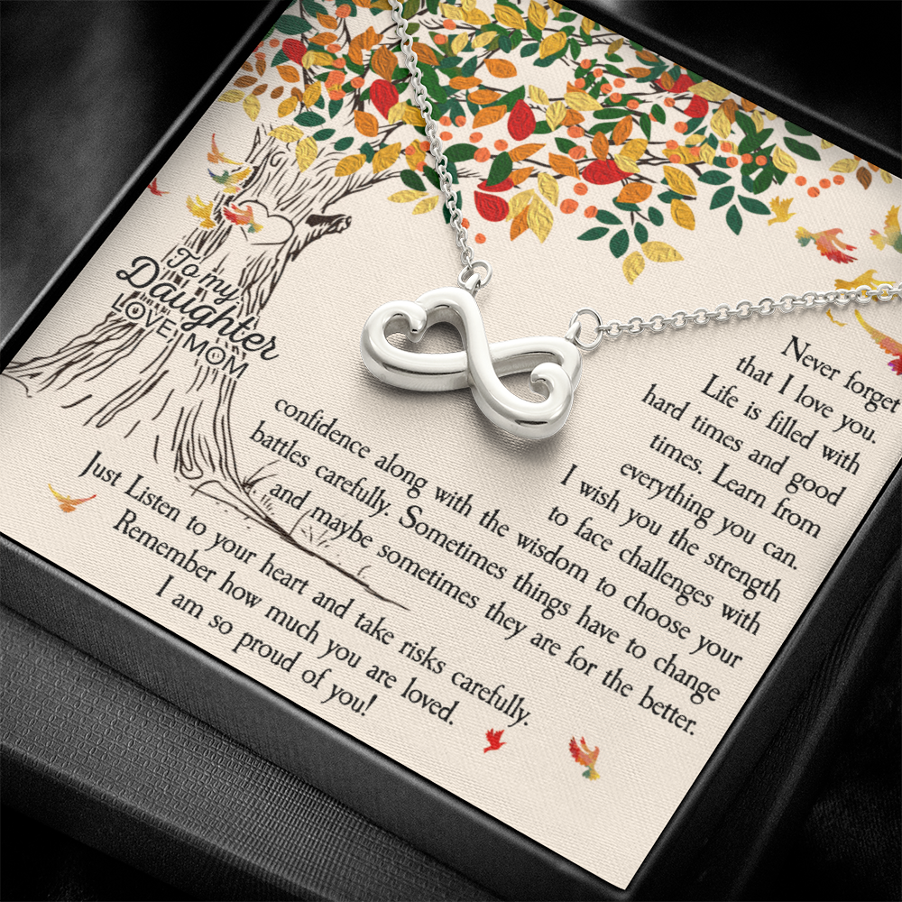 Best Gifts 305-To My Daughter Infinity Heart Necklace Gift from Mom