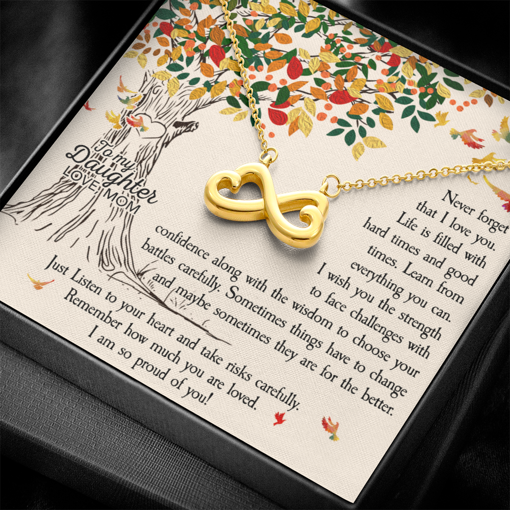 Best Gifts 305-To My Daughter Infinity Heart Necklace Gift from Mom