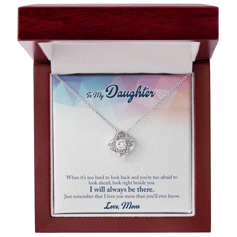 Best Gifts 305-To My Daughter Love Knot CZ Necklace Gift from Mom
