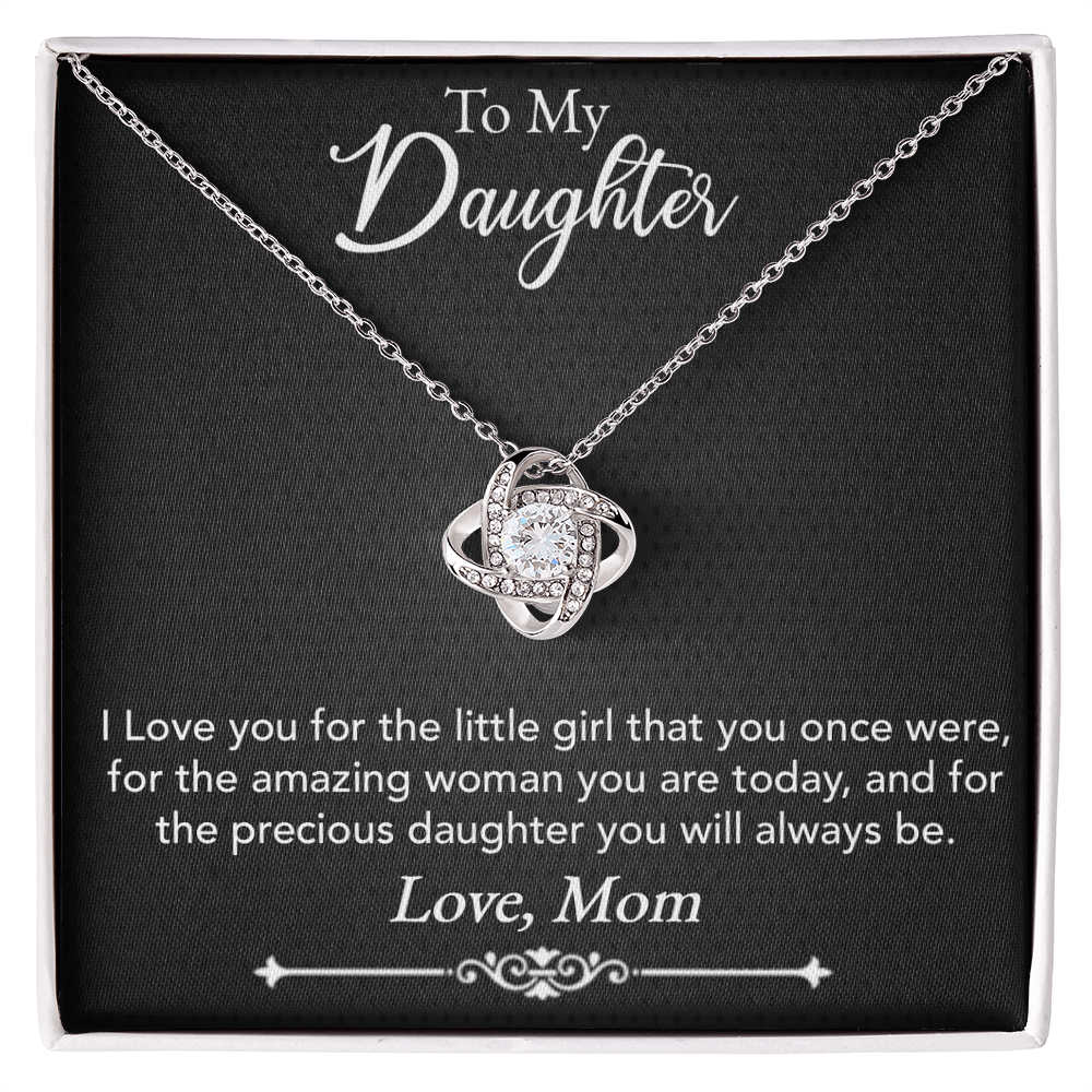 Best Gifts 305-To My Daughter Love Knot Necklace Gift from Mom