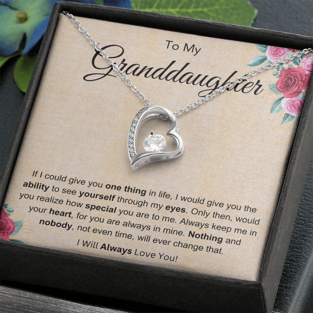 Best Gifts 305-To My Granddaughter Forever Love Necklace with Cubic Zirconia Card from Grandparent