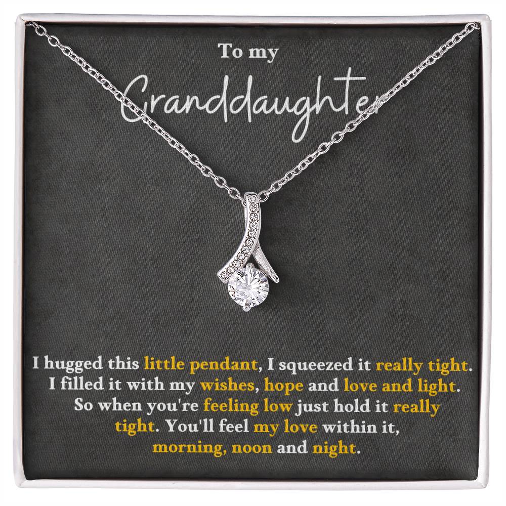 Best Gifts 305-To My Granddaughter Necklace with Inspirational Card