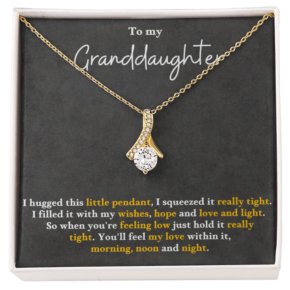 Best Gifts 305-To My Granddaughter Necklace with Inspirational Card