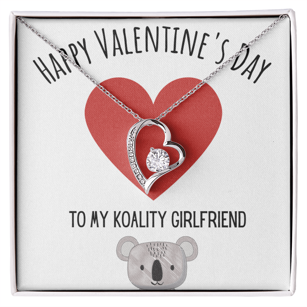 Best Gifts 305-To My Koality Girlfriend Forever Love Necklace with CZ Crystal