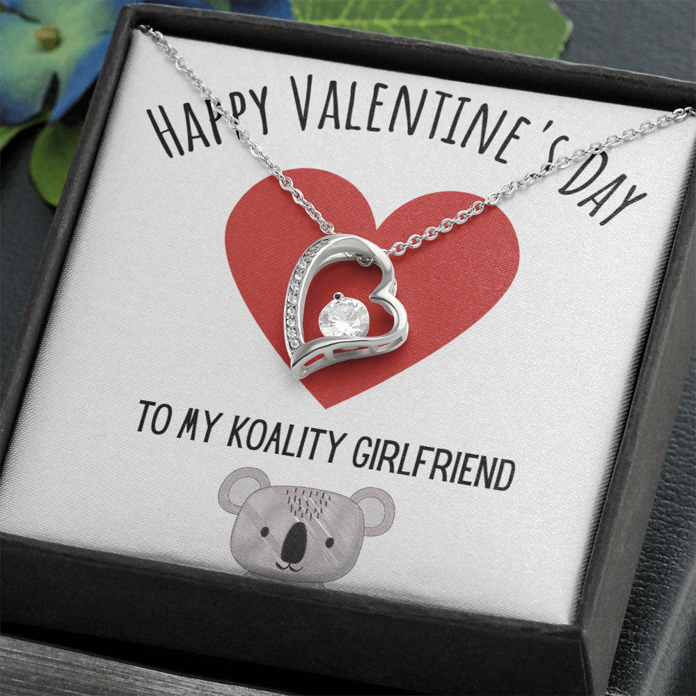 Best Gifts 305-To My Koality Girlfriend Forever Love Necklace with CZ Crystal