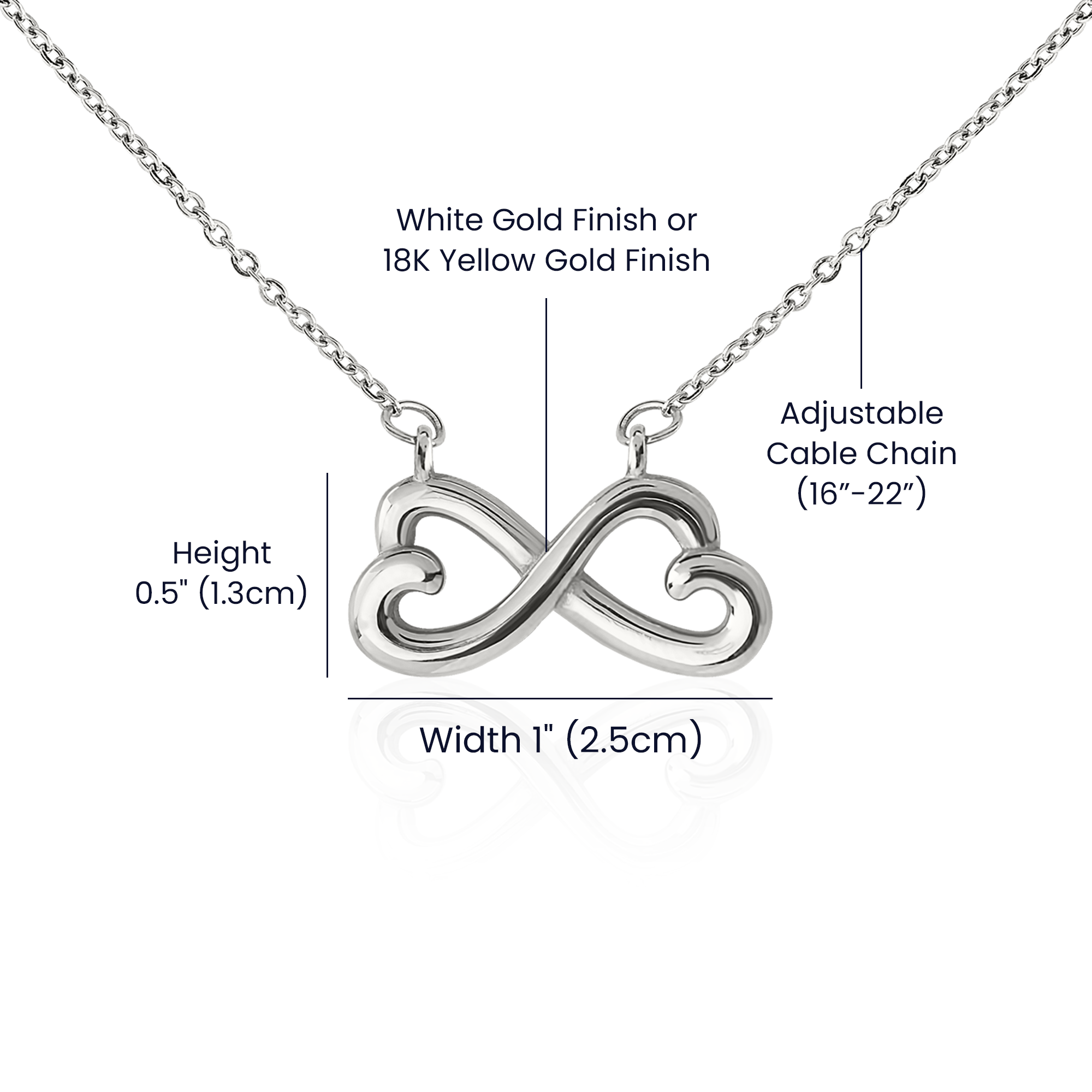 Best Gifts 305-To My Loving Girlfriend Infinity Heart Necklace from Boyfriend