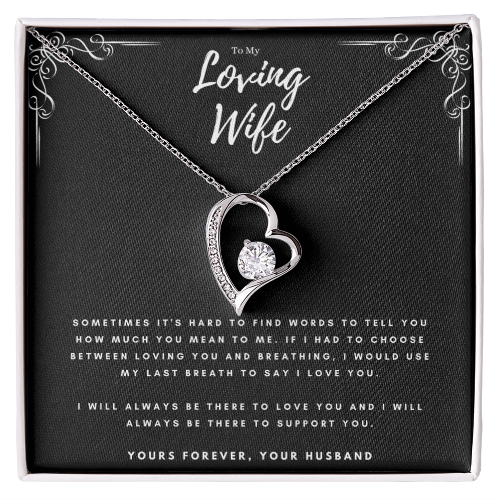 Best Gifts 305-To My Loving Wife Forever Love Necklace from Husband