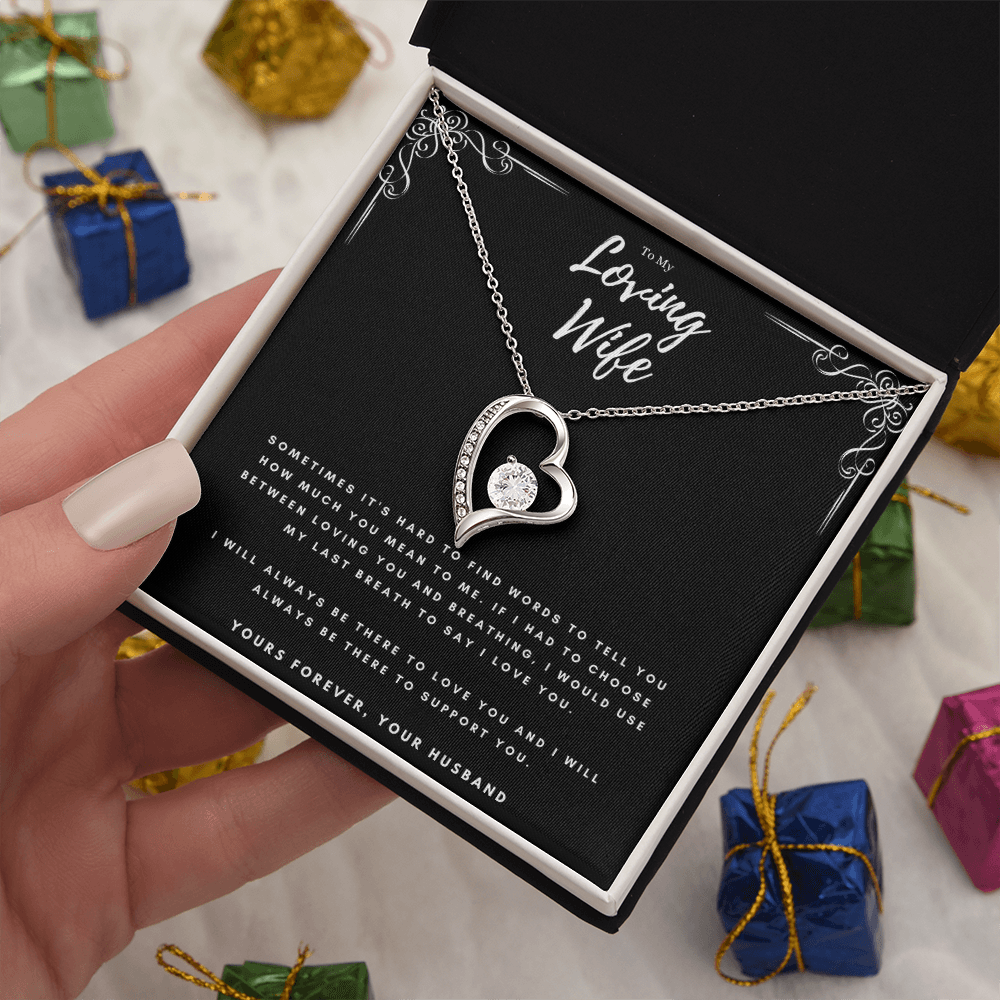 Best Gifts 305-To My Loving Wife Forever Love Necklace from Husband