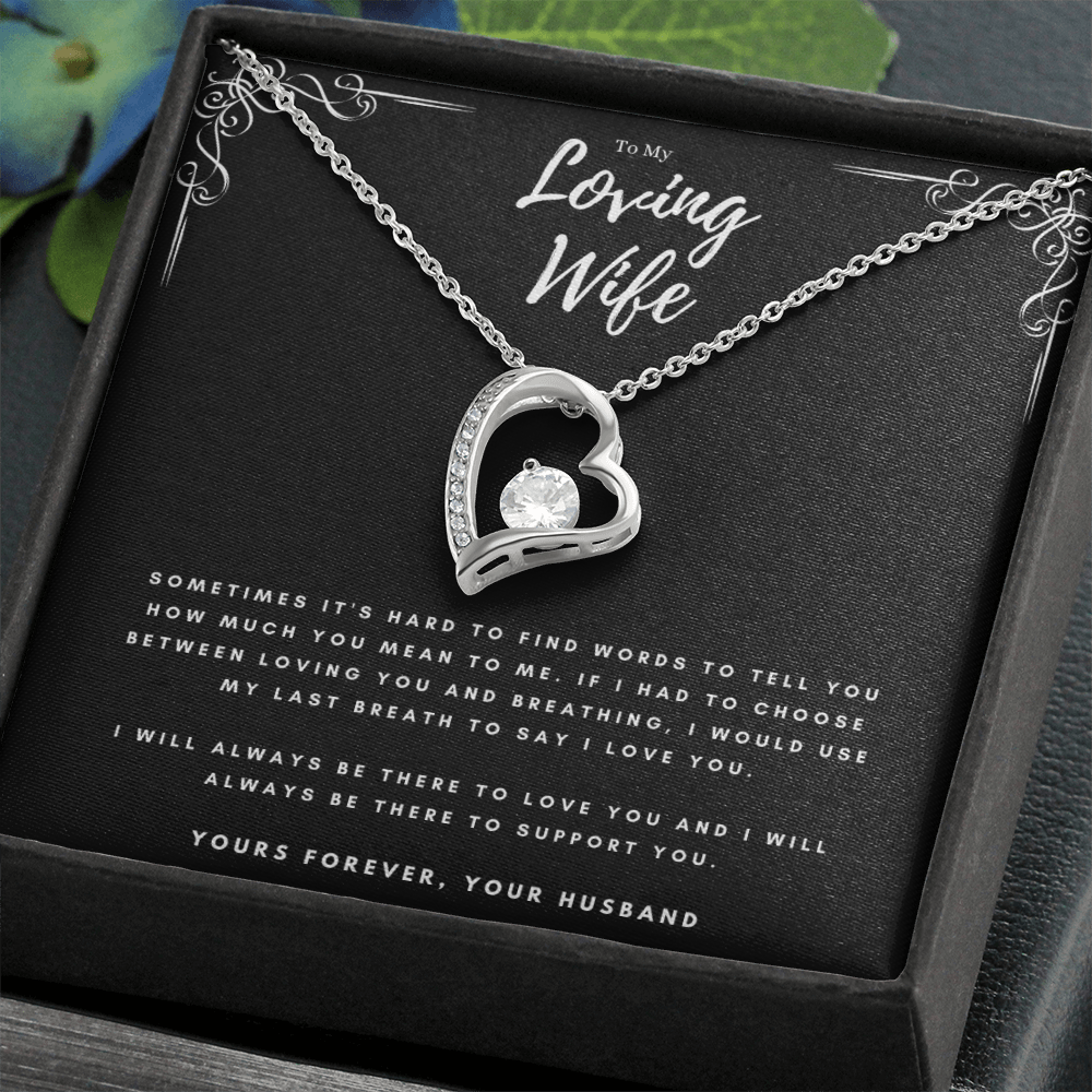 Best Gifts 305-To My Loving Wife Forever Love Necklace from Husband