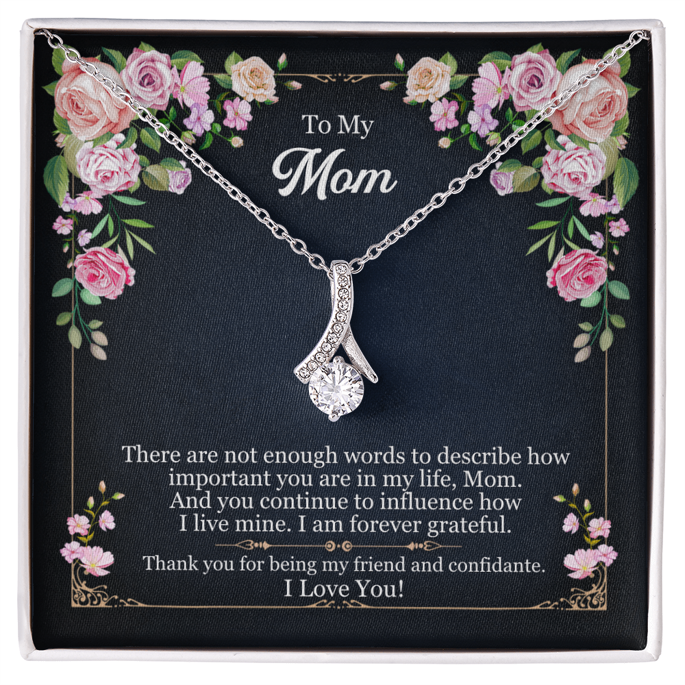Best Gifts 305-To My Mom 14k Necklace with Heart Pendant