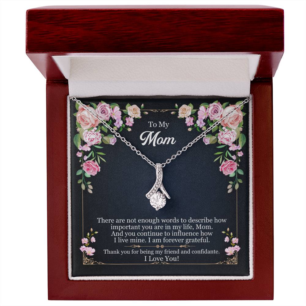 Best Gifts 305-To My Mom 14k Necklace with Heart Pendant