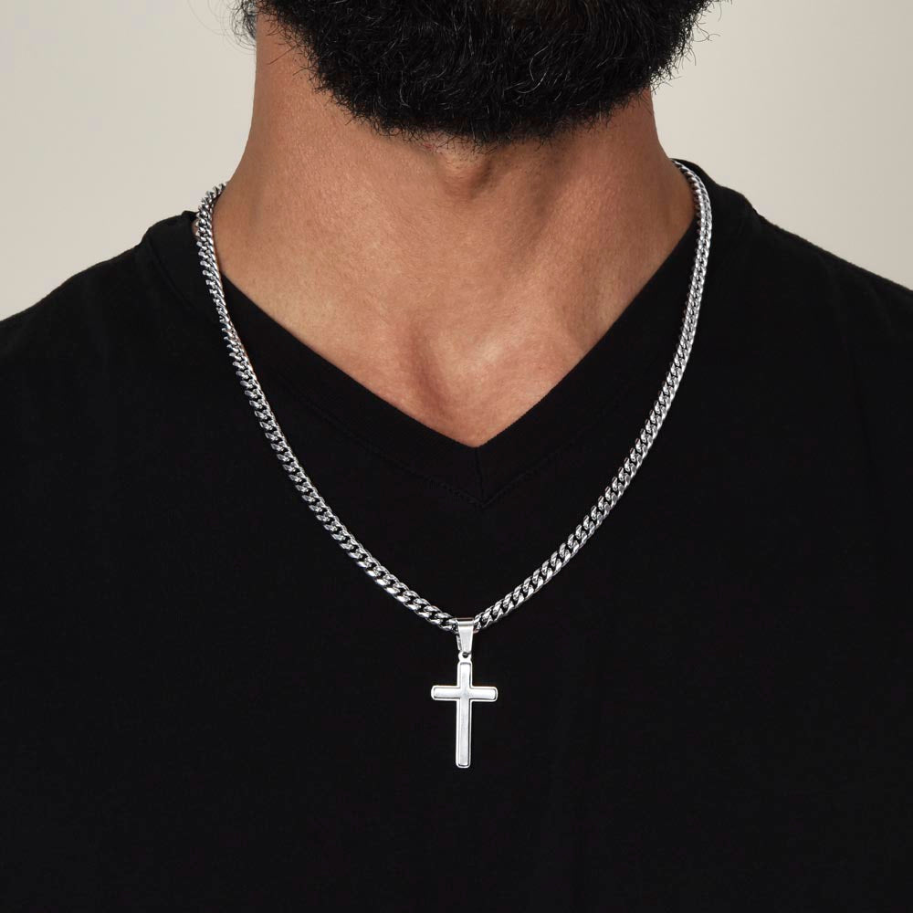 Best Gifts 305-To My Son Lion Cross Necklace from Dad