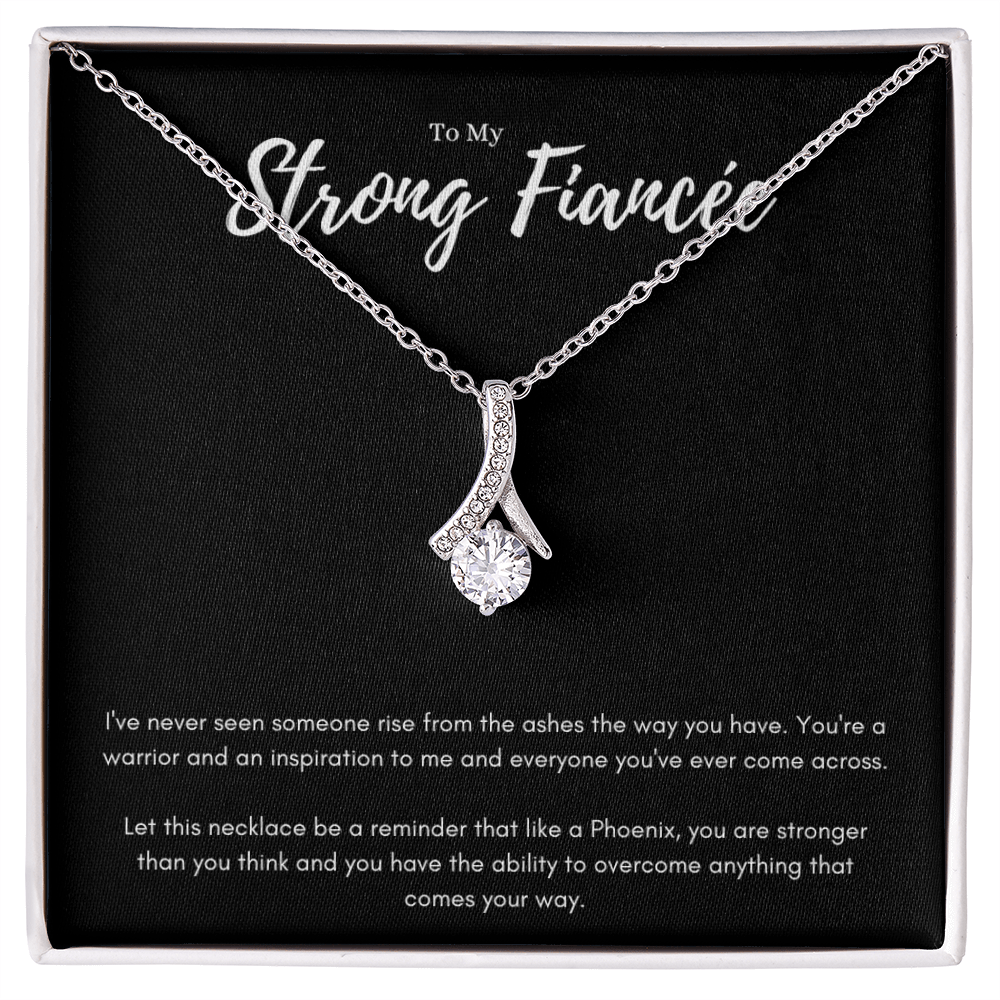 Best Gifts 305-To My Strong Fiancée Phoenix Necklace with Cubic Zirconia