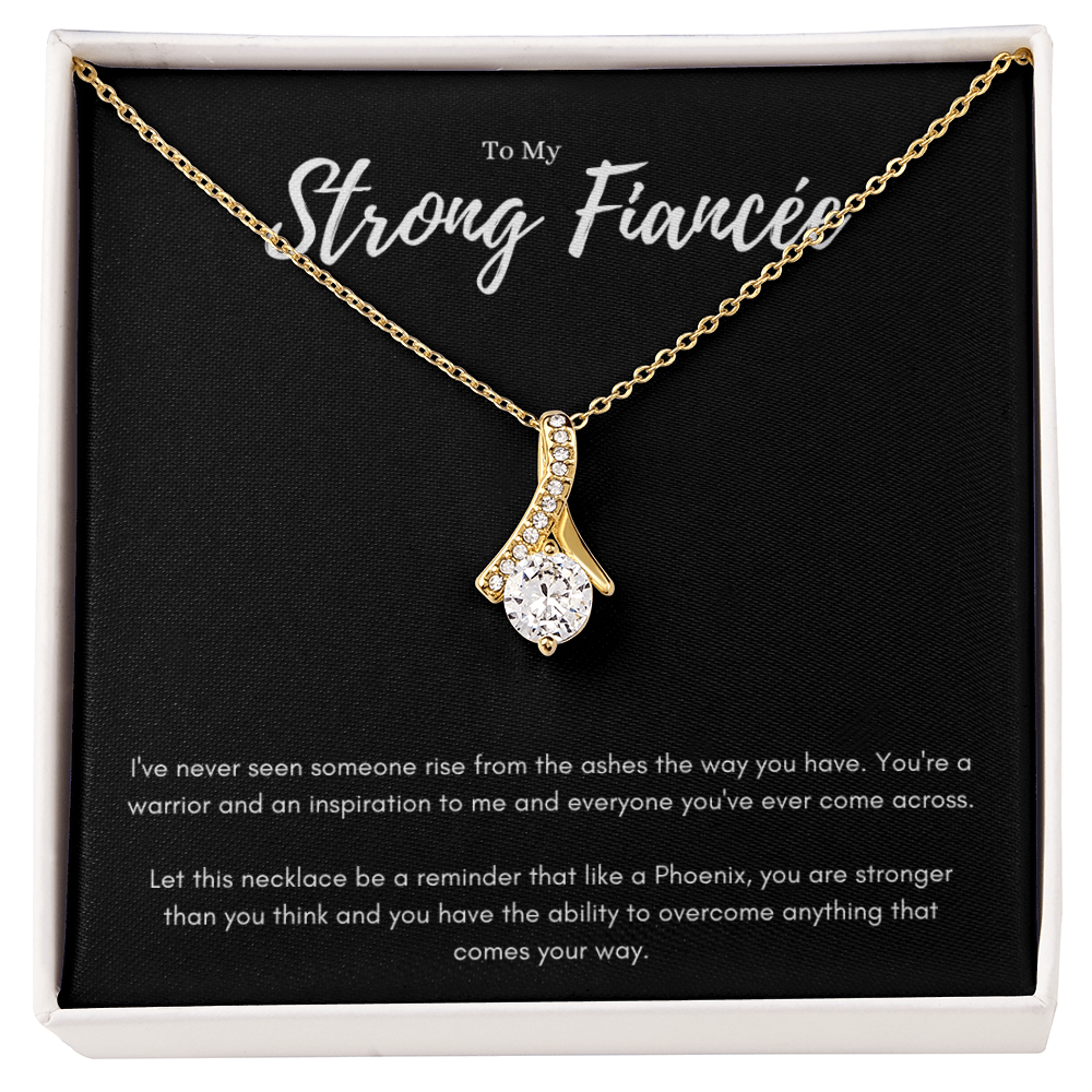 Best Gifts 305-To My Strong Fiancée Phoenix Necklace with Cubic Zirconia