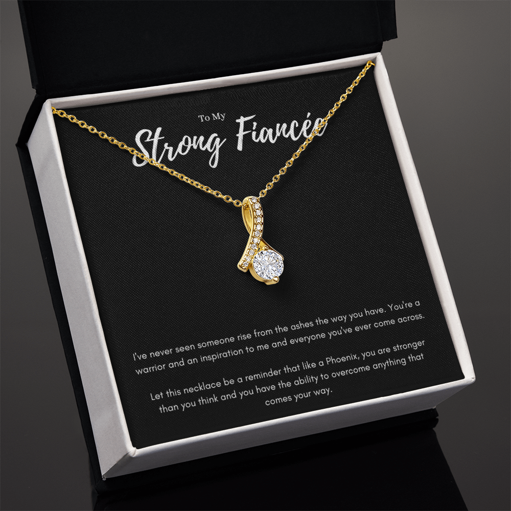 Best Gifts 305-To My Strong Fiancée Phoenix Necklace with Cubic Zirconia