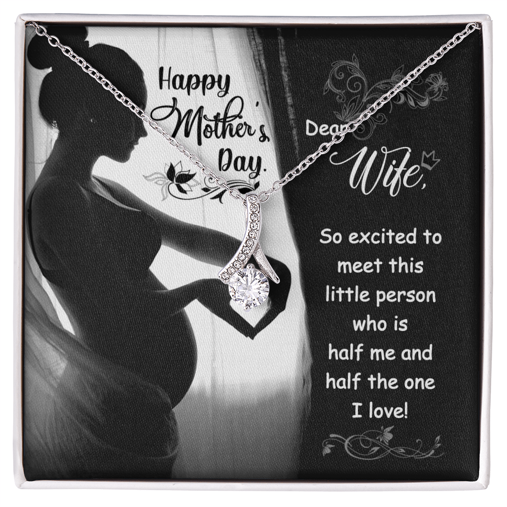 Best Gifts 305-To My Wife Alluring Beauty Necklace with Cubic Zirconia