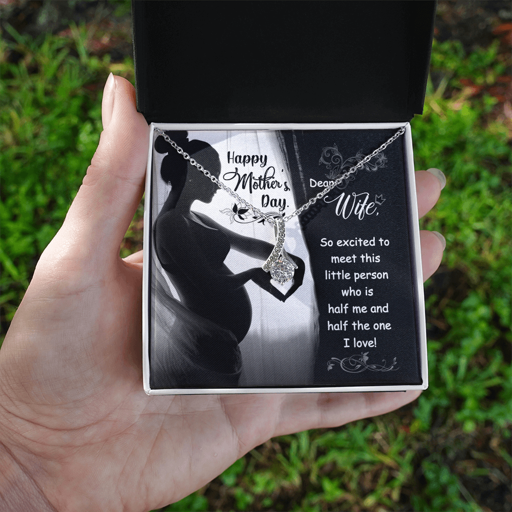 Best Gifts 305-To My Wife Alluring Beauty Necklace with Cubic Zirconia