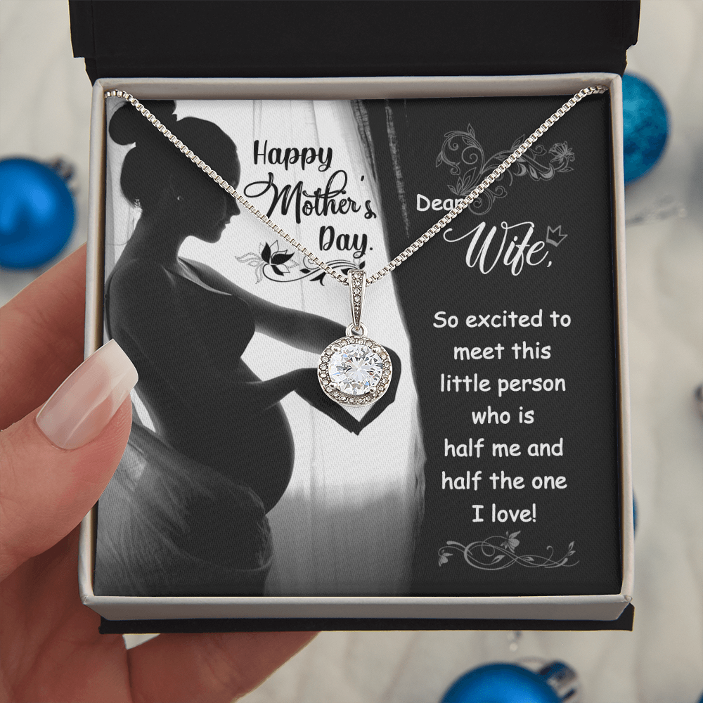 Best Gifts 305-To My Wife Eternal Hope Necklace with CZ Pendant