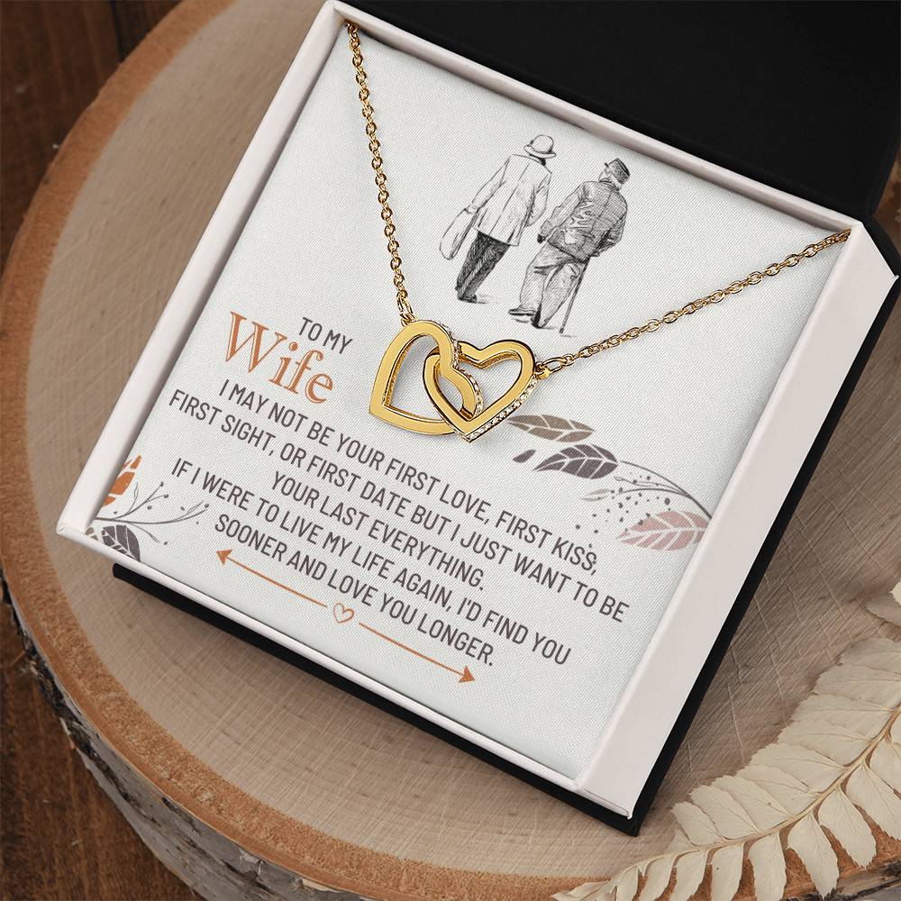 Best Gifts 305-To My Wife Find You Sooner Hearts Necklace – Romantic Gift for Her