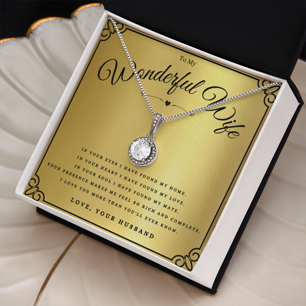 Best Gifts 305-To My Wonderful Wife Eternal Hope Necklace Gift