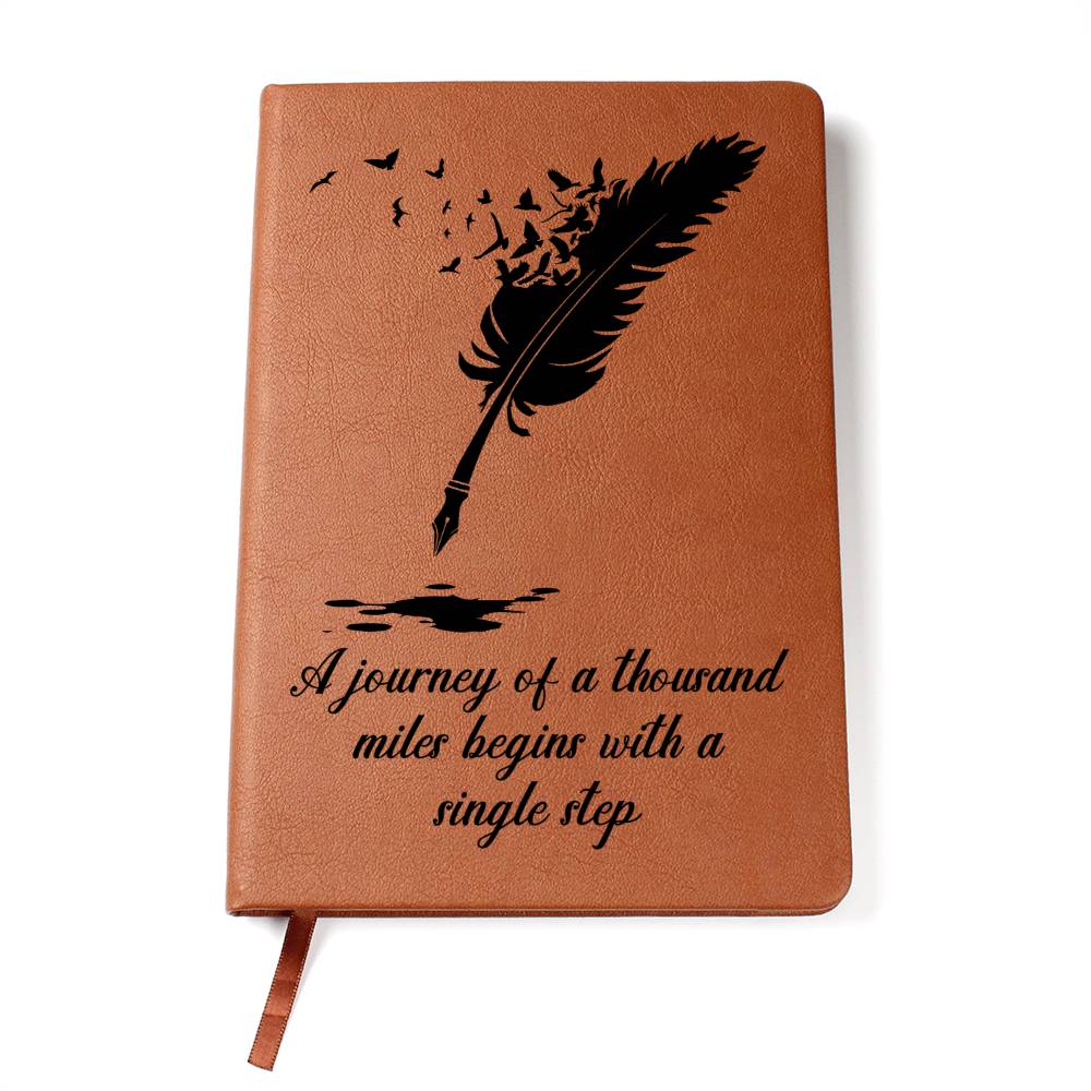 Best Gifts 305- Journey of a Thousand Miles Journal for Women Quote Gift
