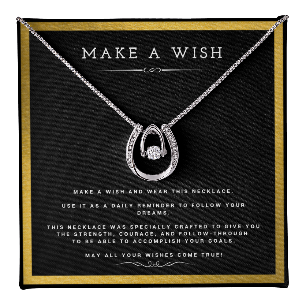 Best Gifts 305 - Make a Wish Pendant Necklace Inspirational Gift for Her