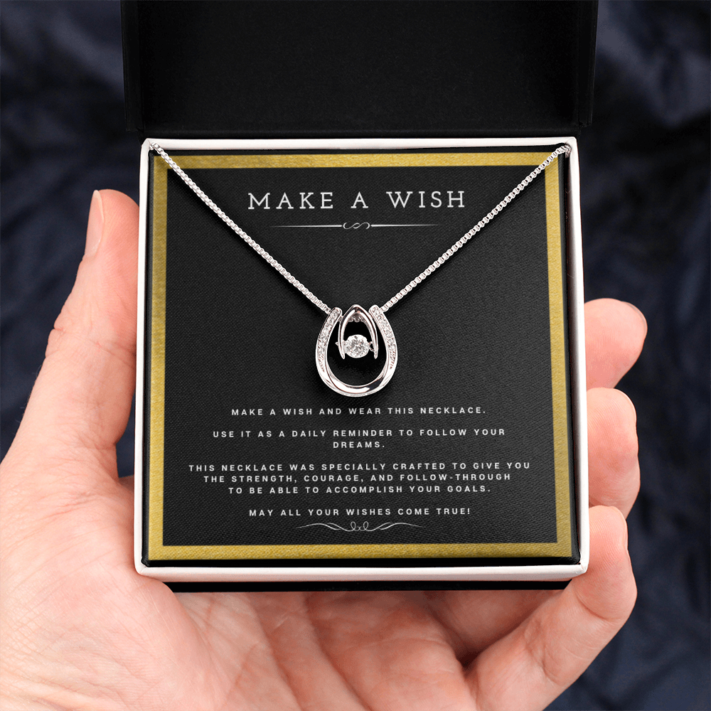 Best Gifts 305 - Make a Wish Pendant Necklace Inspirational Gift for Her