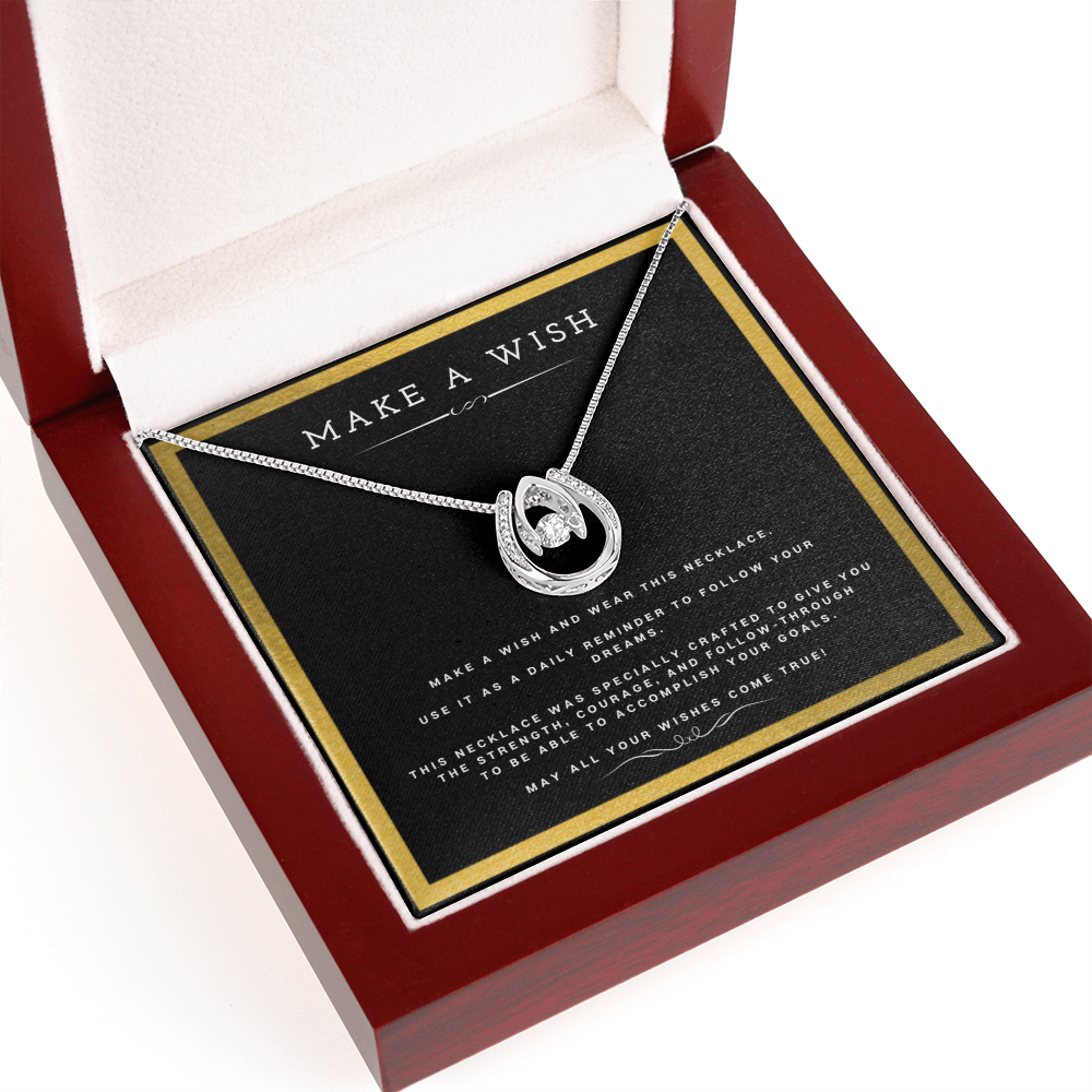 Best Gifts 305 - Make a Wish Pendant Necklace Inspirational Gift for Her