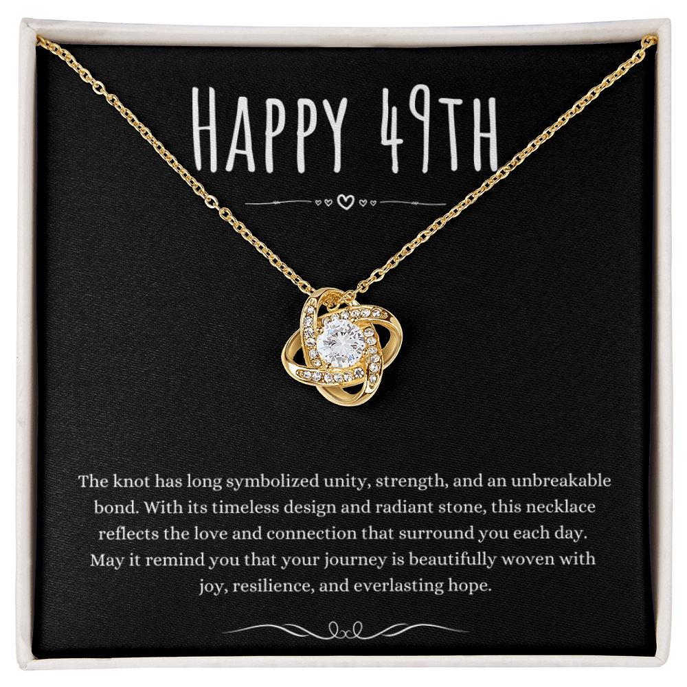 Best Gifts 305 49th Birthday Love Knot Necklace Gift for Her