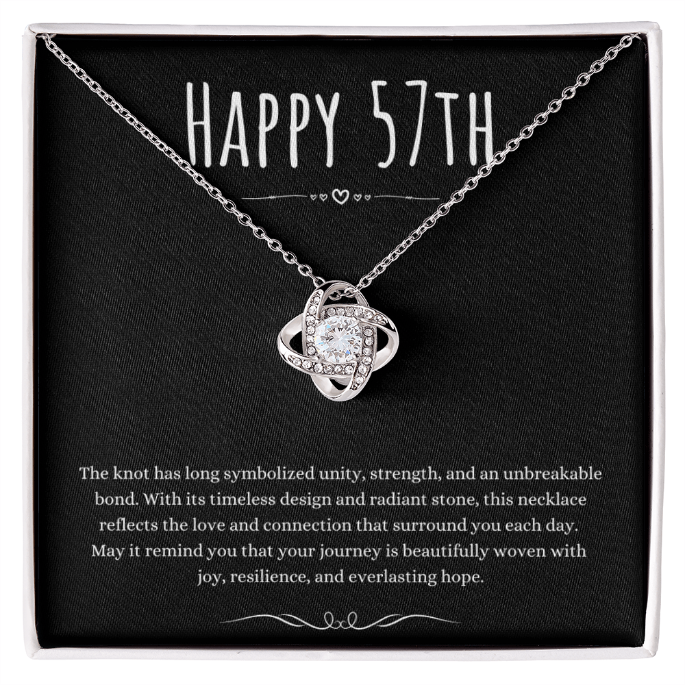 Best Gifts 305 57th Birthday Gifts for Her Love Knot Necklace