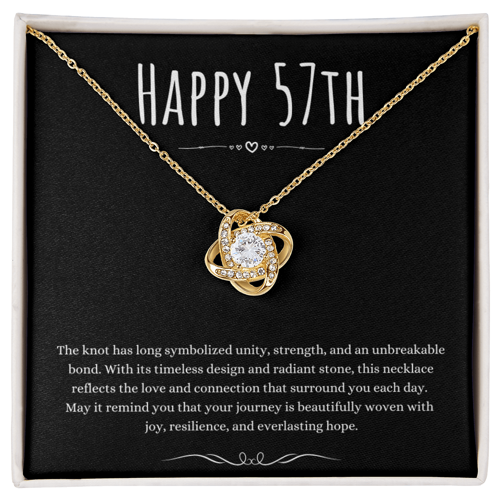 Best Gifts 305 57th Birthday Gifts for Her Love Knot Necklace