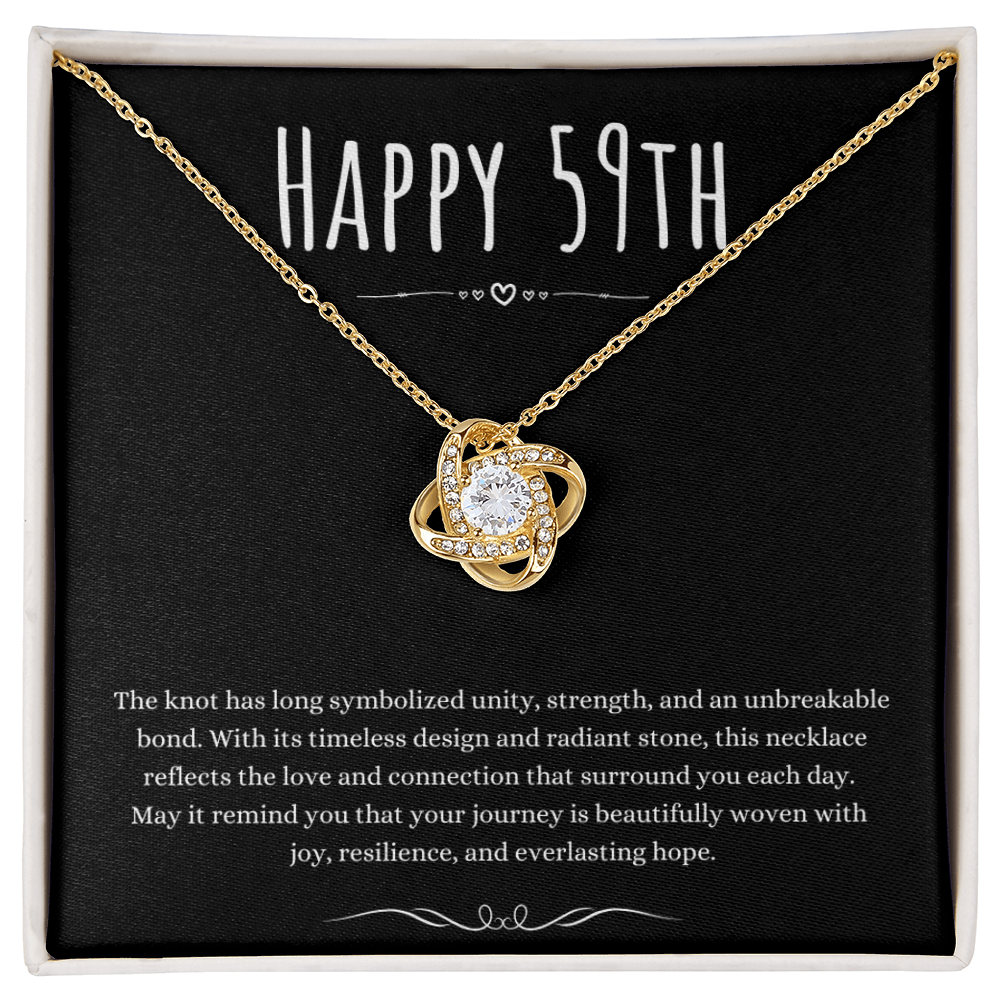 Best Gifts 305 59th Birthday Love Knot Necklace Gift for Her