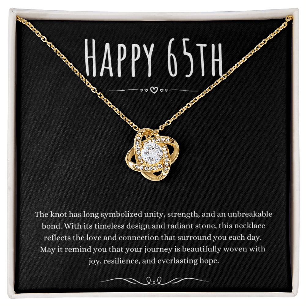 Best Gifts 305 65th Birthday Love Knot Necklace Gift for Her