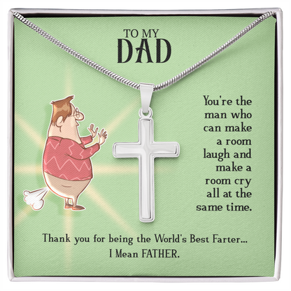 Best Gifts 305 Dad Cross Necklace Funny Father Gift