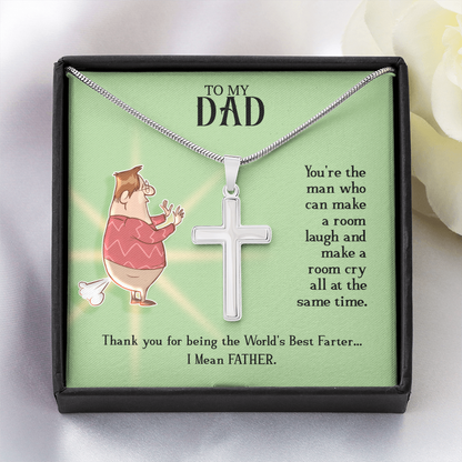 Best Gifts 305 Dad Cross Necklace Funny Father Gift