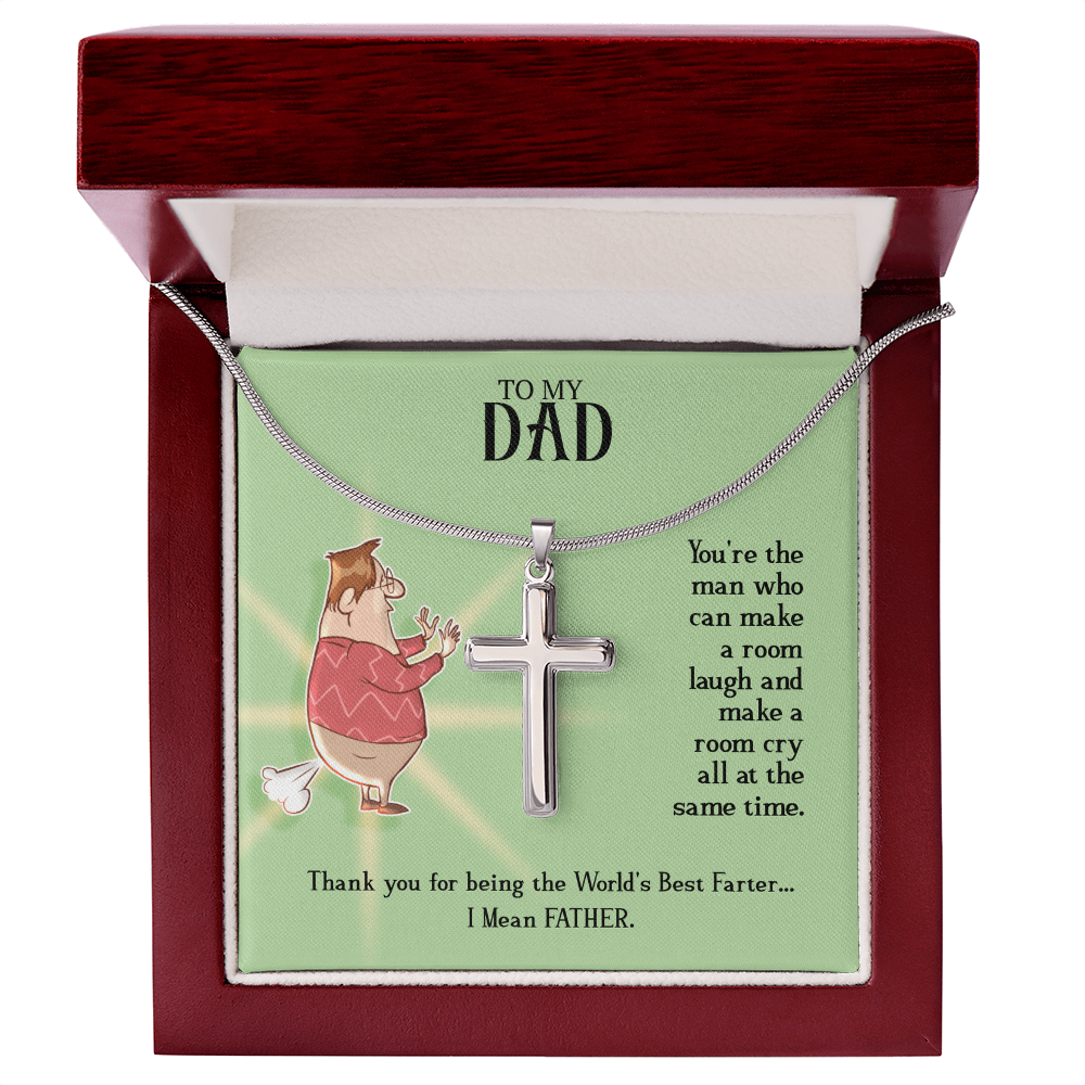 Best Gifts 305 Dad Cross Necklace Funny Father Gift